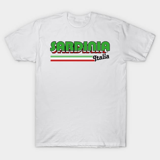 Sardinia // Original Retro Italia Region Design T-Shirt by DankFutura